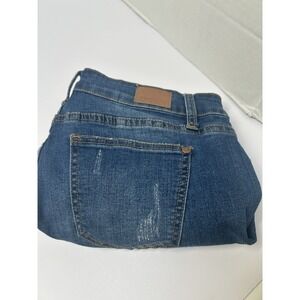 Judy Blue Hi-Rise Cuffed Raw Hem Denim Jean Shorts Size 28 Style #1534